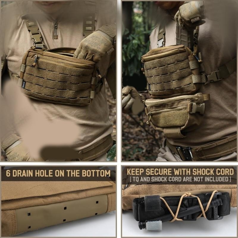 Women'S Fashion Utility Vest - X7XC Tacticals Chest Rig Pack Running
