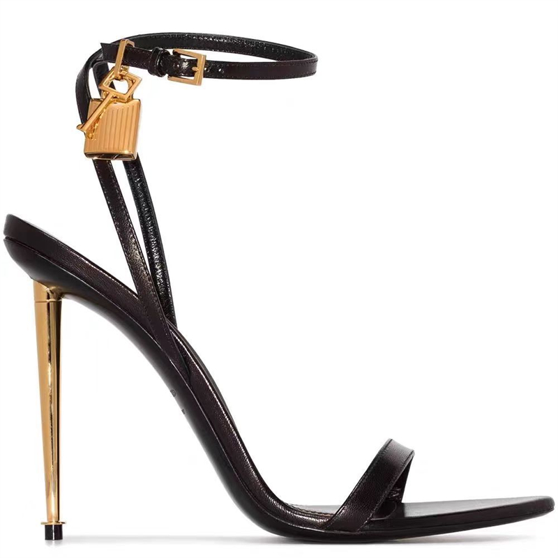 Women'S Fashion Show - Buckle Strap Solid Color Key Lock