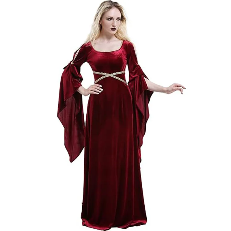Women Fashion Reddit - Women Medieval Dress Red Queen Cosplay