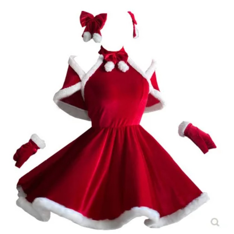 Women Fashion Reddit - Christmas Cosplay Costume Dress Accessories Suit