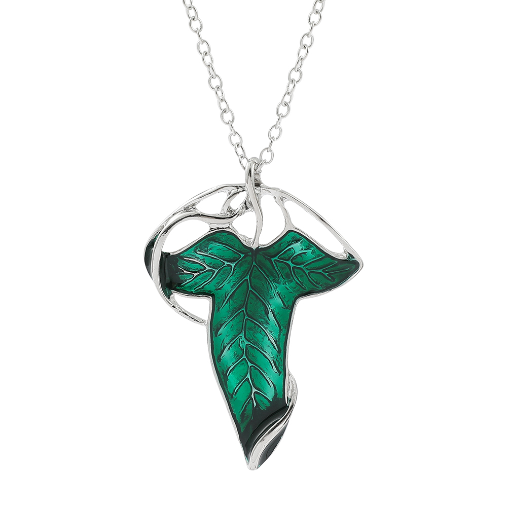 Women Fashion Hub - Vintage Green Leaf Pendant Necklace Exquisite