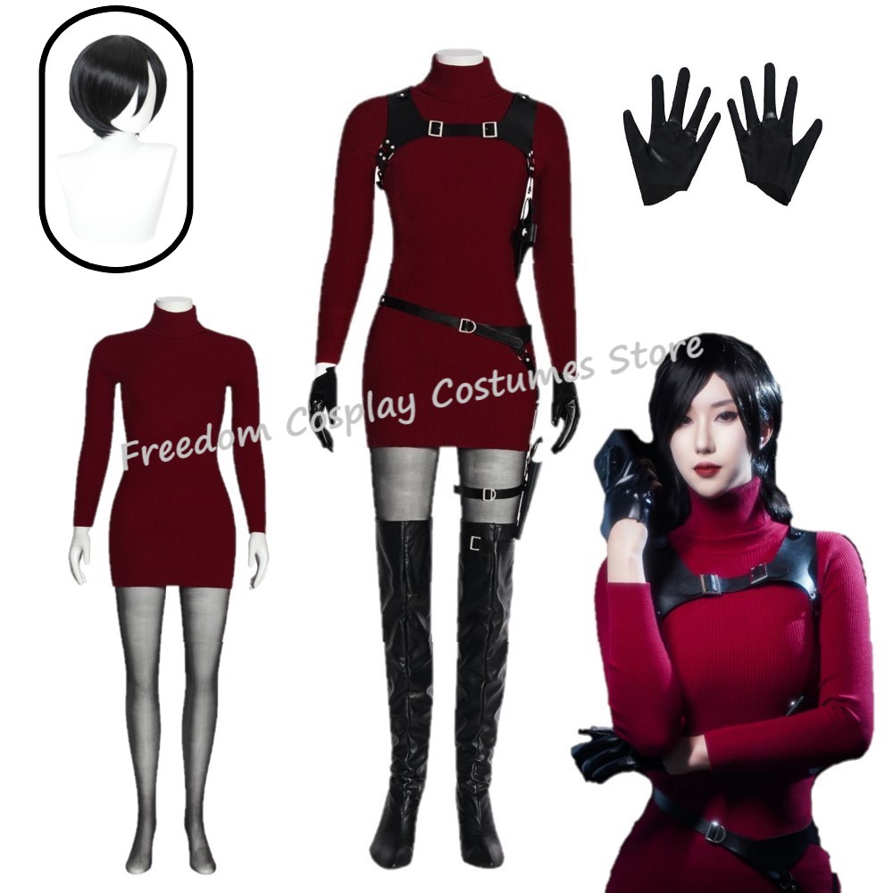 Women Fashion Reddit - Female Ada Cosplay Wong Costume Wig