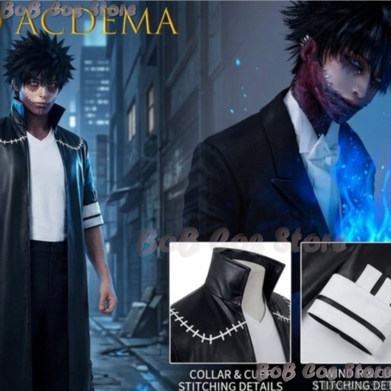 Women'S Fashion Gloves - My Acdeia Dabi Cosplay Costume Black