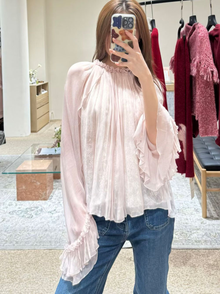 Lace ruffled loose top, stylis - Women'S Fashion For Summer 2026 review and price