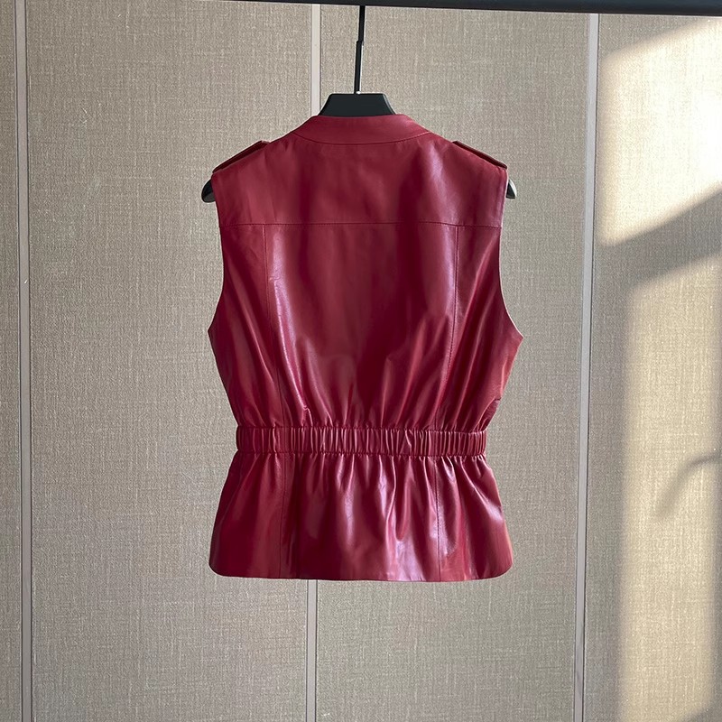 Women's Slim Waist Red Genuine - Women'S Fashion Leather Jacket review and price