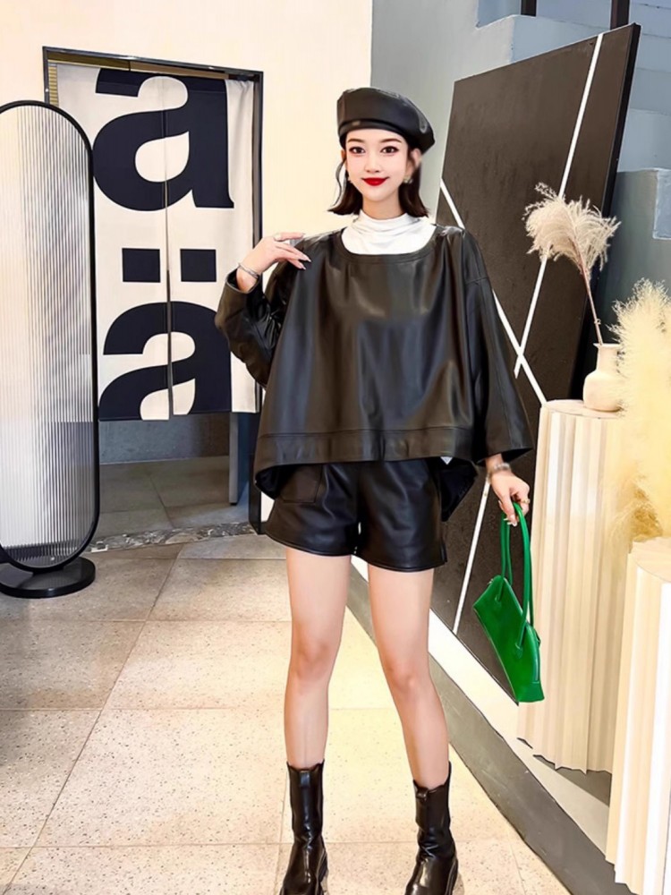 Women Hip Hop Genuine Leather  - Women'S Fashion Leather Jacket review and price