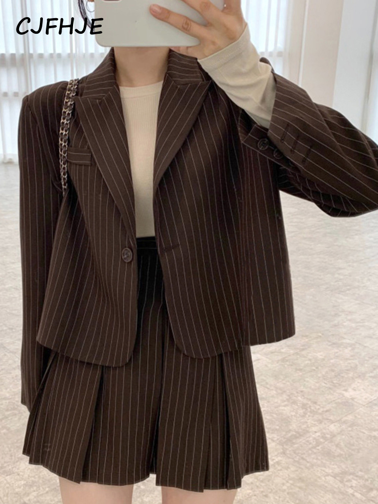 CJFHJE Fashion Stripe Blazer W - Women'S Fashion Leather Jacket review and price