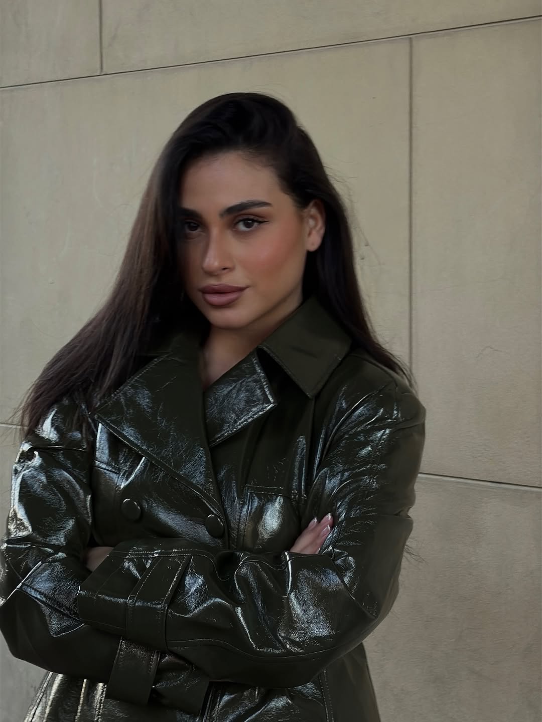 Dark Brown Patent Leather Skir - Women'S Fashion Leather Jacket review and price