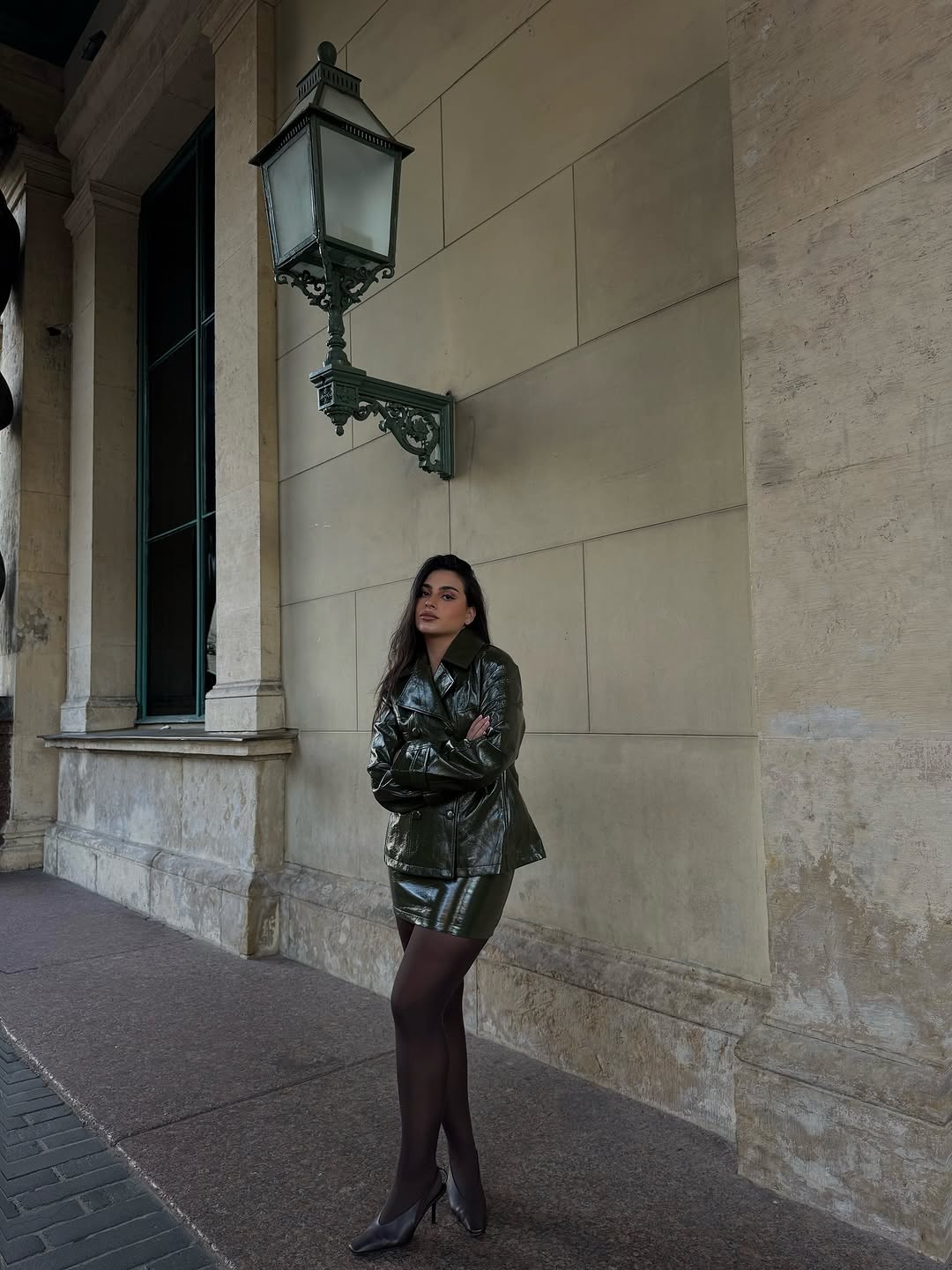 Dark Brown Patent Leather Skir - Women'S Fashion Leather Jacket review and price