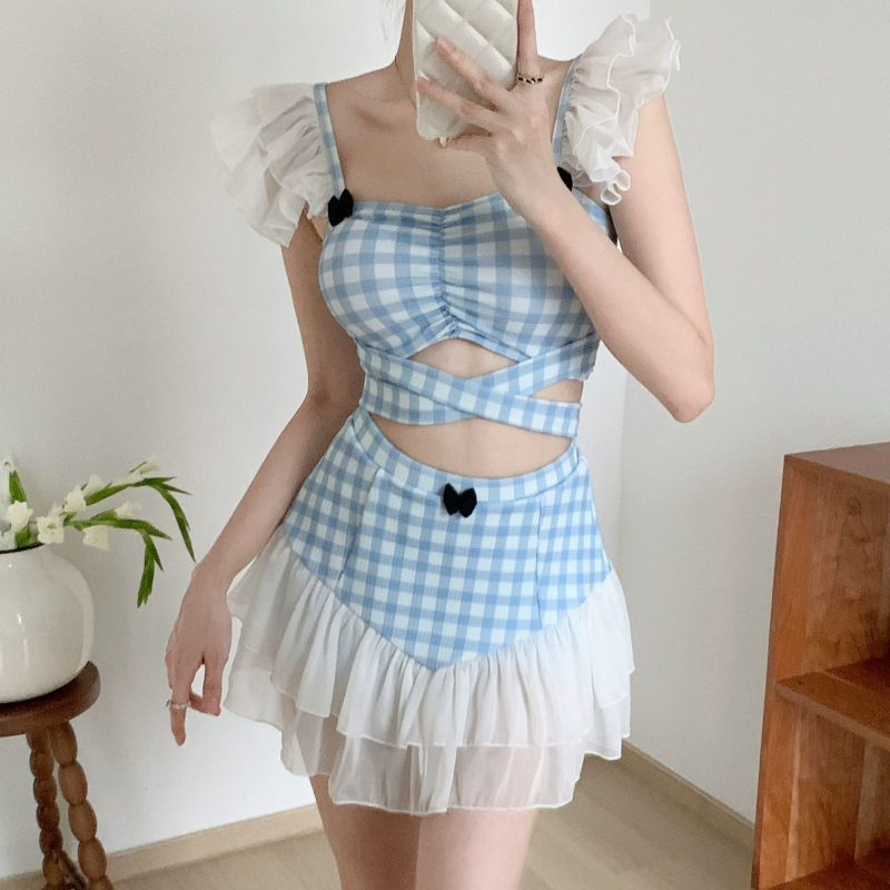 Ladies Slimming Halter Bathing - Women Fashion Korean review and price