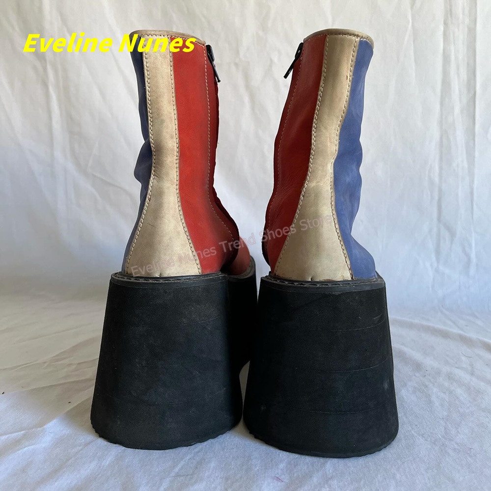 Y2K Red Blue Platform Ankle Bo - Women'S Fashion Trends Spring 2026 review and price