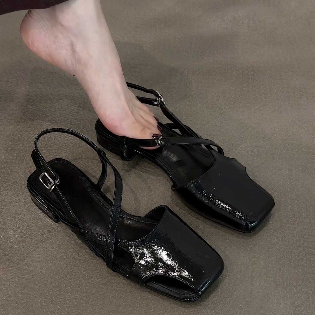 Fashion Patent Leather Sandals - Women Fashion Korean review and price