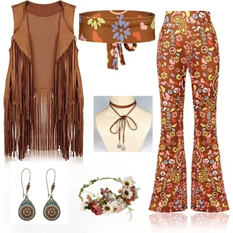 Hippie Disco 60s 70s Cosplay C - Women'S Fashion From The 70S review and price