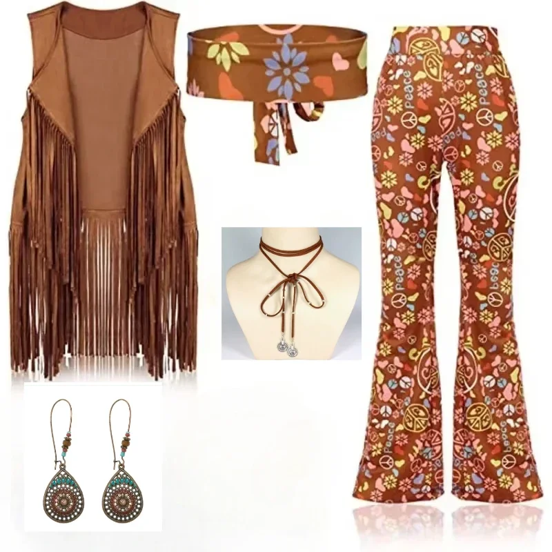 Hippie Disco 60s 70s Cosplay C - Women'S Fashion From The 70S review and price