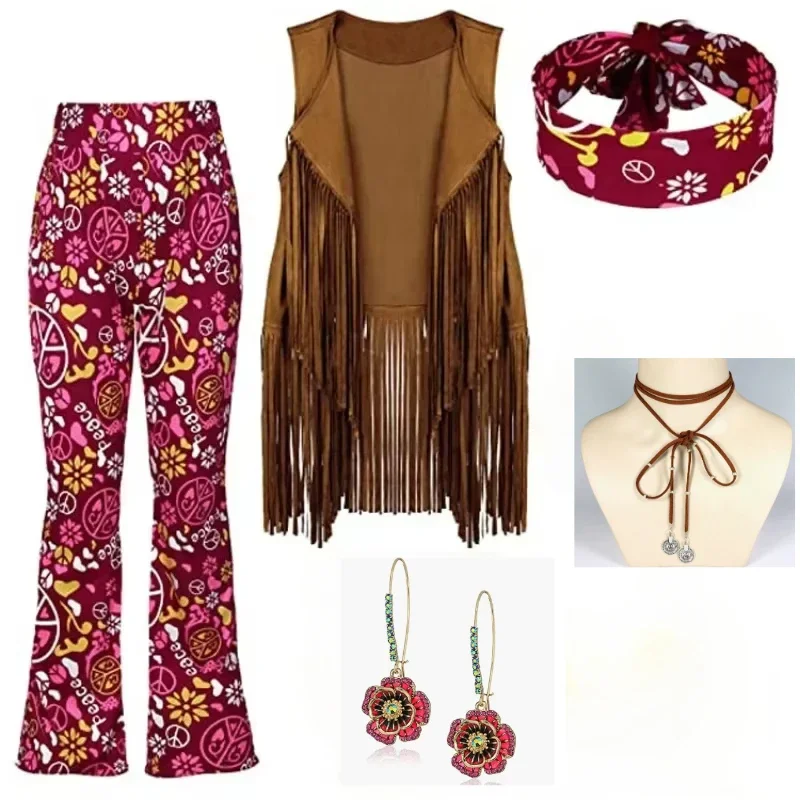 Hippie Disco 60s 70s Cosplay C - Women'S Fashion From The 70S review and price
