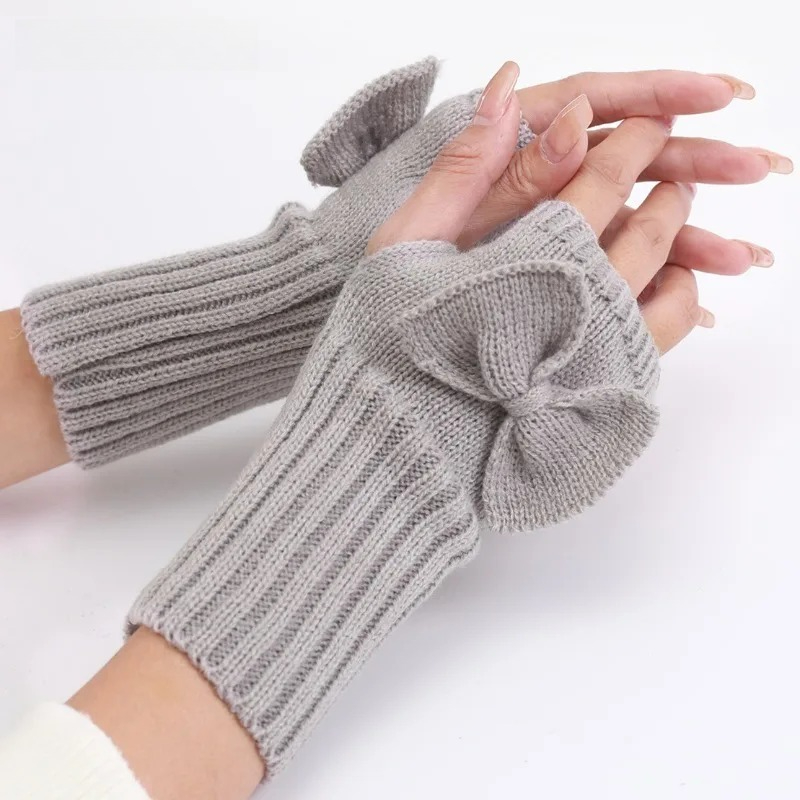 Knit Bow Fingerless Gloves – S - Women'S Fashion Gloves review and price
