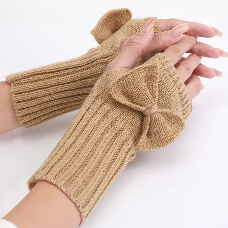 Knit Bow Fingerless Gloves – S - Women'S Fashion Gloves review and price