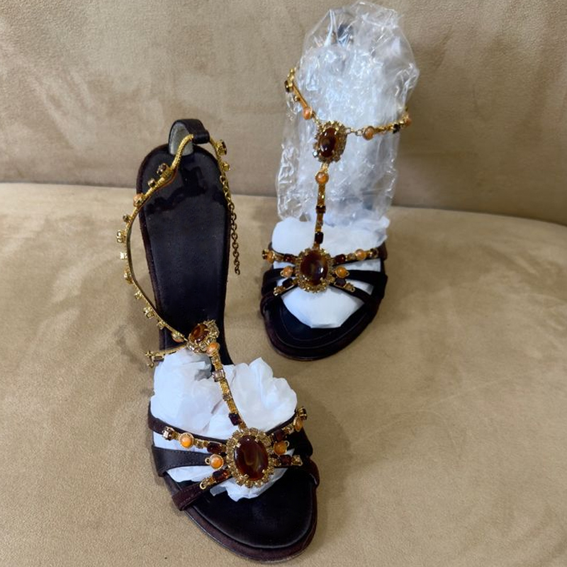 Rhinestone Open Toe Cross Stra - Women Fashion Hub review and price