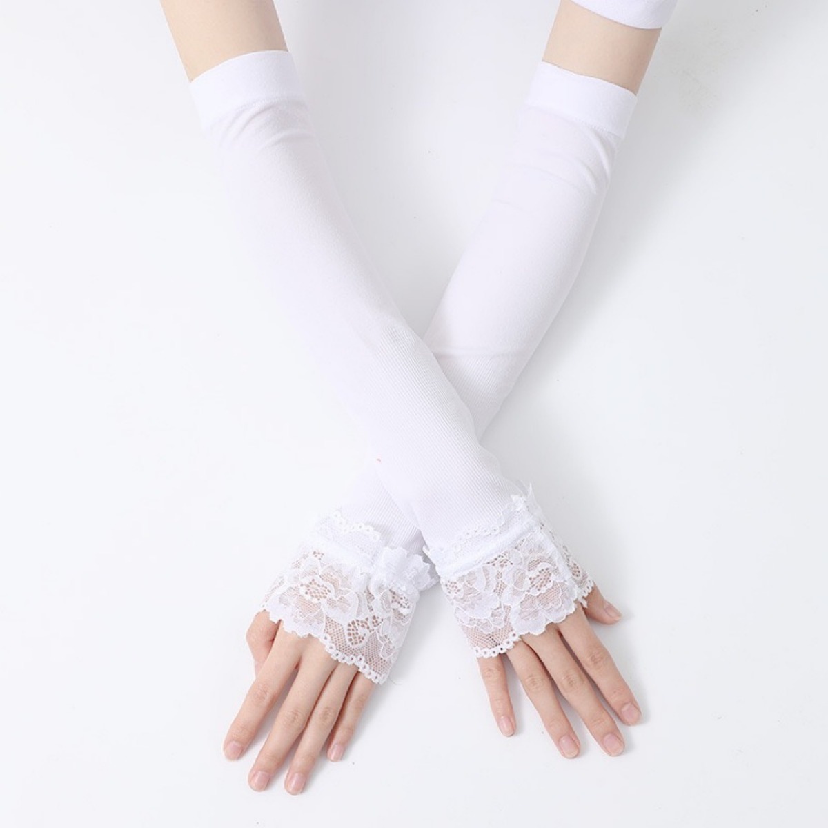 Women Long Elastic Arm Sleeve  - Women'S Fashion Gloves review and price