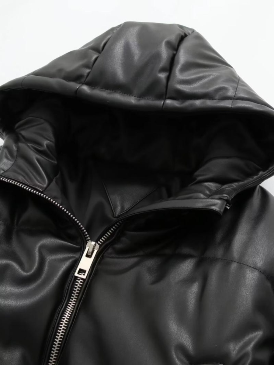 Loose Casual PU Leather Jacket - Women'S Fashion Leather Jacket review and price