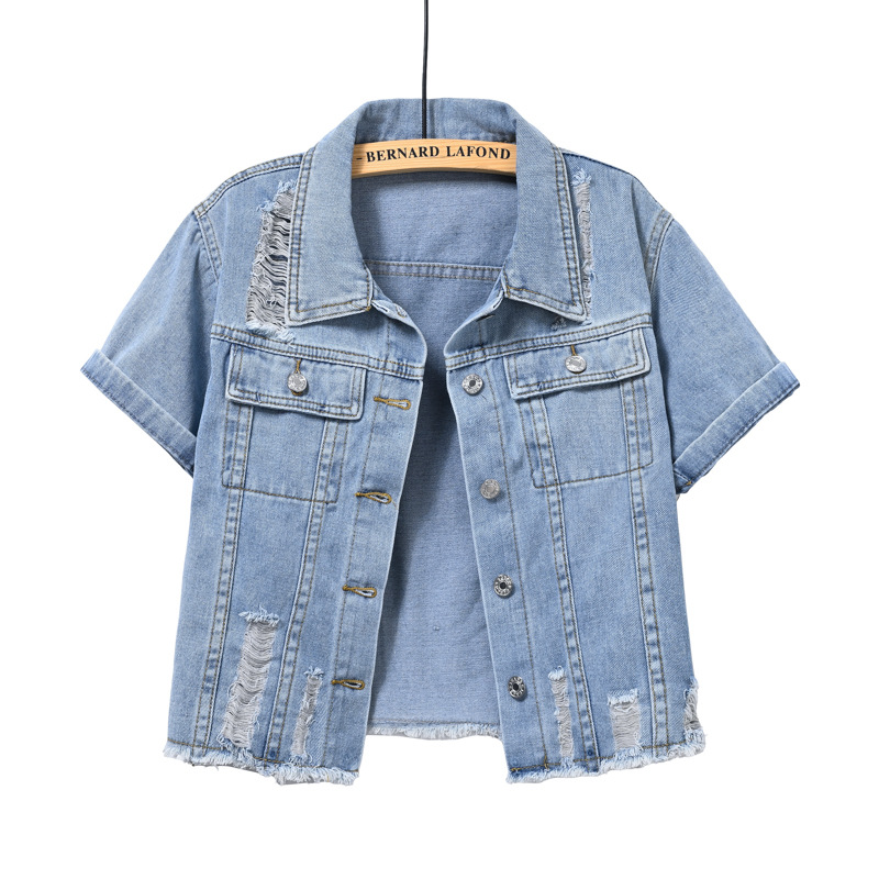 Light-colored Short Denim Shor - Women'S Fashion Jackets Amazon review and price