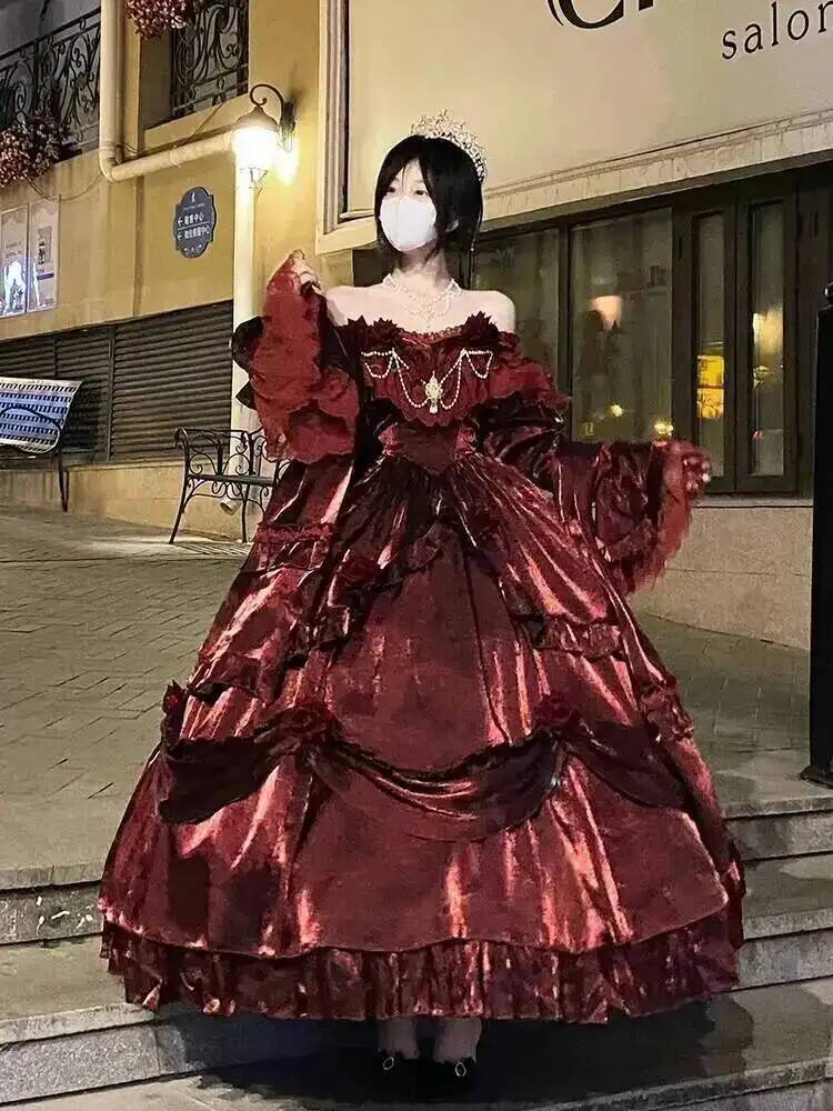 Beauty Princess Dress Red Loli - Women Fashion Reddit review and price