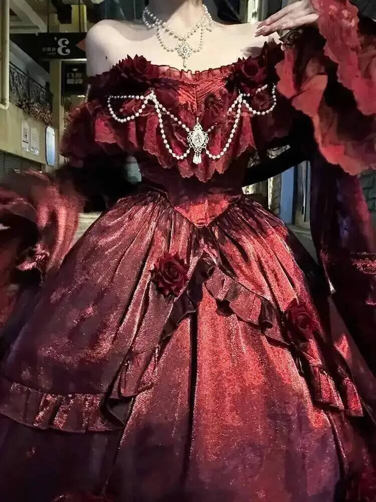Beauty Princess Dress Red Loli - Women Fashion Reddit review and price
