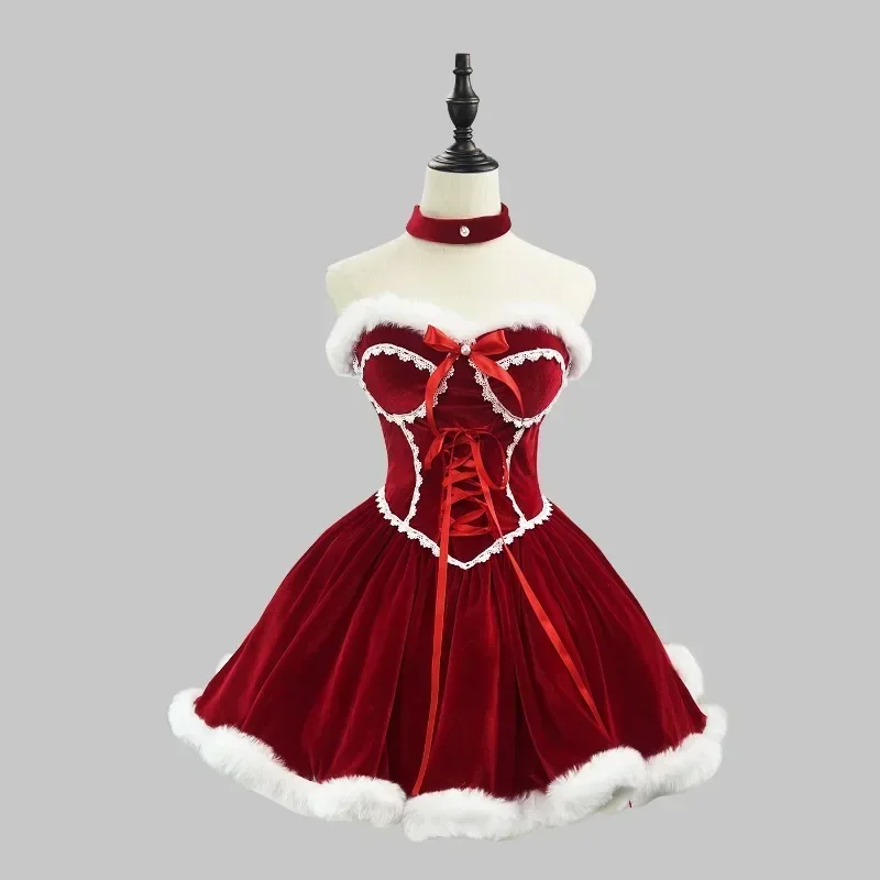 New Year Red Dress Cloak Cospl - Women Fashion Reddit review and price