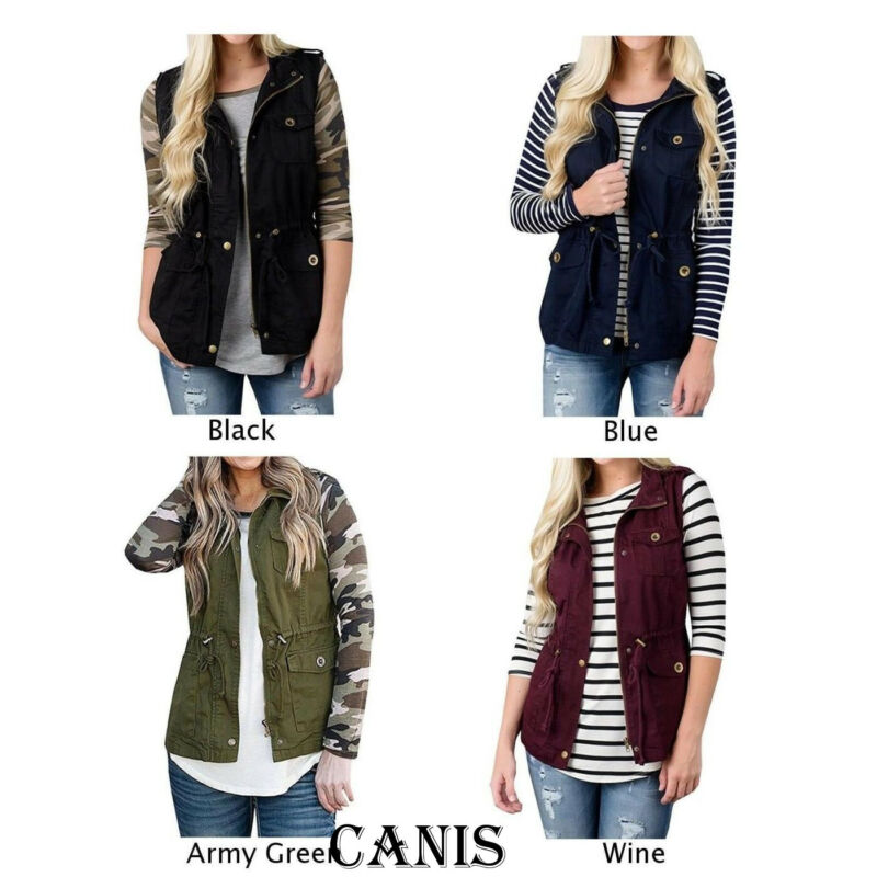 Fashion Women Vest Olive Cargo - Women'S Fashion Utility Vest review and price