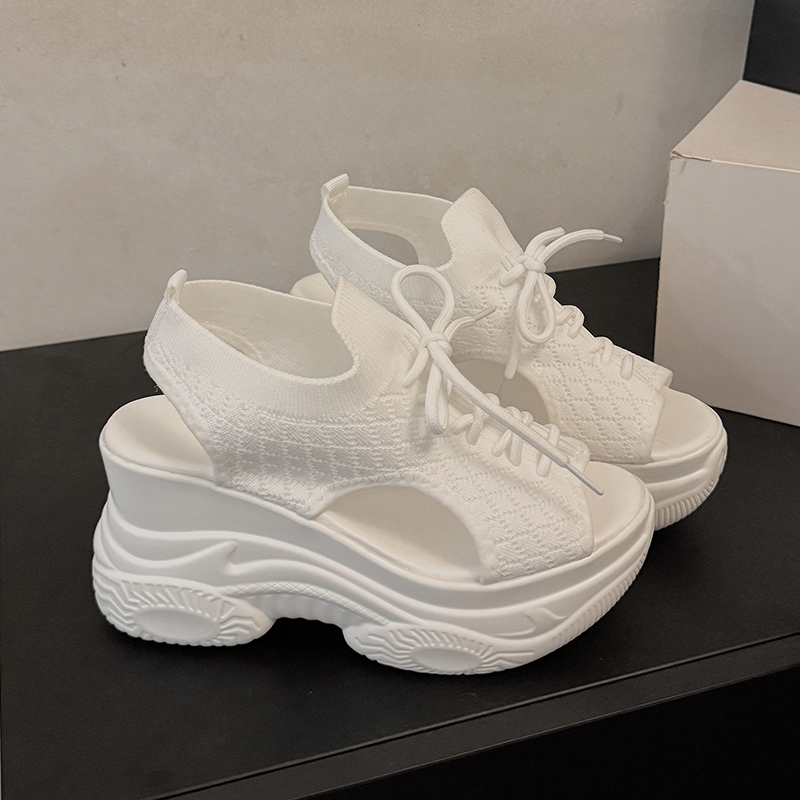 High-end Wedge Platform Mesh S - Women Fashion Korean review and price